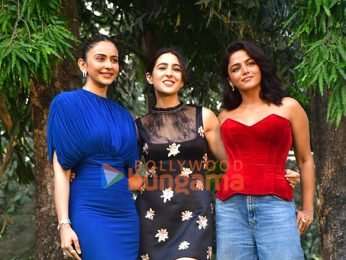 Photos: Ayushmann Khurrana, Sara Ali Khan, Rakul Preet Singh, Wamiqa Gabbi and others grace the trailer launch of Pati Patni Aur Woh Do at Sanjay Gandhi National Park