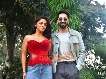 Photos: Ayushmann Khurrana, Sara Ali Khan, Rakul Preet Singh, Wamiqa Gabbi and others grace the trailer launch of Pati Patni Aur Woh Do at Sanjay Gandhi National Park