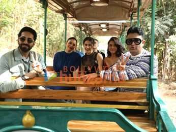 Photos: Ayushmann Khurrana, Sara Ali Khan, Rakul Preet Singh, Wamiqa Gabbi and others grace the trailer launch of Pati Patni Aur Woh Do at Sanjay Gandhi National Park