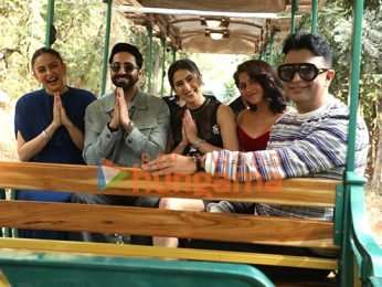 Photos: Ayushmann Khurrana, Sara Ali Khan, Rakul Preet Singh, Wamiqa Gabbi and others grace the trailer launch of Pati Patni Aur Woh Do at Sanjay Gandhi National Park