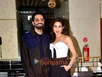 Photos: Ayushmann Khurrana, Sara Ali Khan, Rakul Preet Singh and Wamiqa Gabbi snapped promoting Pati Patni Aur Woh Do