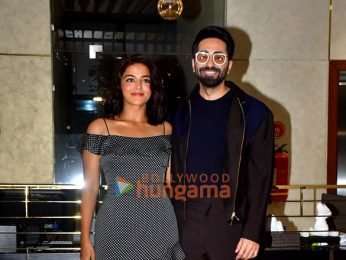 Photos: Ayushmann Khurrana, Sara Ali Khan, Rakul Preet Singh and Wamiqa Gabbi snapped promoting Pati Patni Aur Woh Do