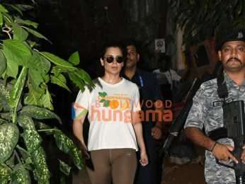 Photos: Kangana Ranaut spotted outside a Krome studio in Bandra
