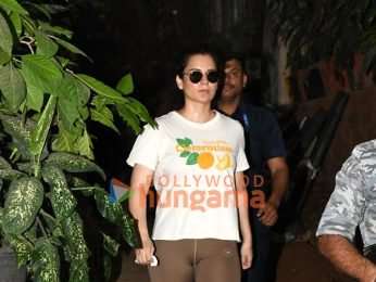 Photos: Kangana Ranaut spotted outside a Krome studio in Bandra