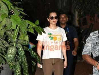 Photos: Kangana Ranaut spotted outside a Krome studio in Bandra