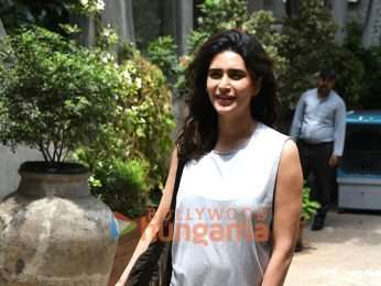 Photos: Karishma Tanna spotted outside a gym in Bandra