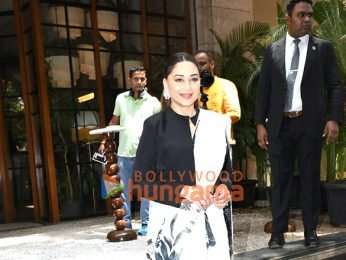 Photos: Madhuri Dixit and Triptii Dimri snapped promoting their Netflix film Maa Behen