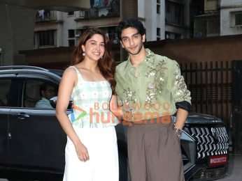 Photos: Vedang Raina, Sharvari snapped promoting their upcoming film Main Vaapas Aaunga