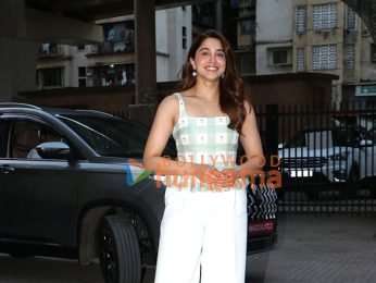 Photos: Vedang Raina, Sharvari snapped promoting their upcoming film Main Vaapas Aaunga