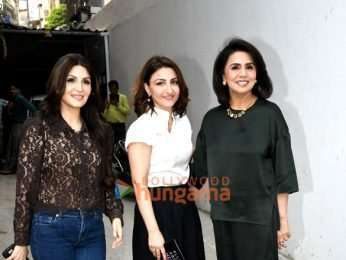 Photos: Neetu Singh, Riddhima Kapoor Sahni and Soha Ali Khan snapped promoting Daadi Ki Shaadi on the sets of All About Her