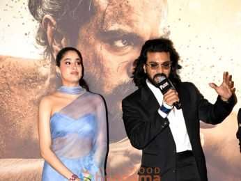 Photos: Ram Charan, Janhvi Kapoor, Buchi Babu Sana and others snapped at Peddi trailer launch in Mumbai