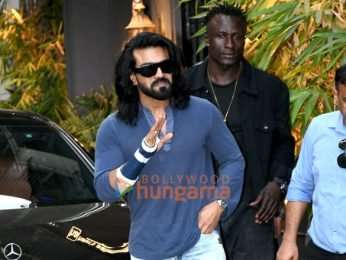 Photos: Ram Charan snapped at Hakim&rsquo;s Aalim salon