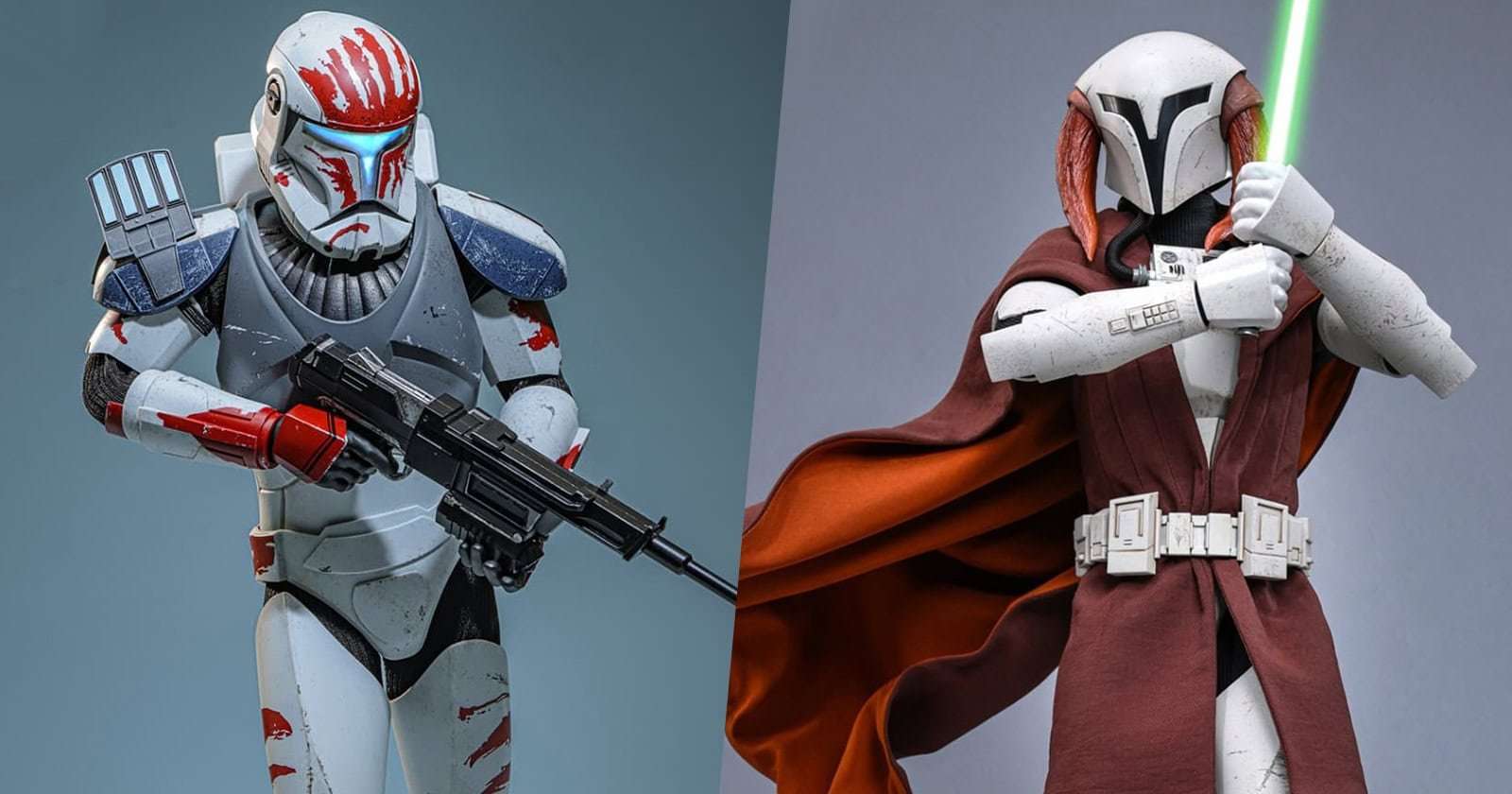 Saesee Tiin and Clone Commando Sev Star Wars: The Clone Wars sixth scale figure unveiled by Hot Toys