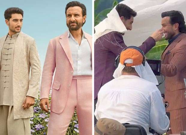 Saif Ali Khan and Ibrahim Ali Khan as the quirky father-son duo crack up in viral BTS video