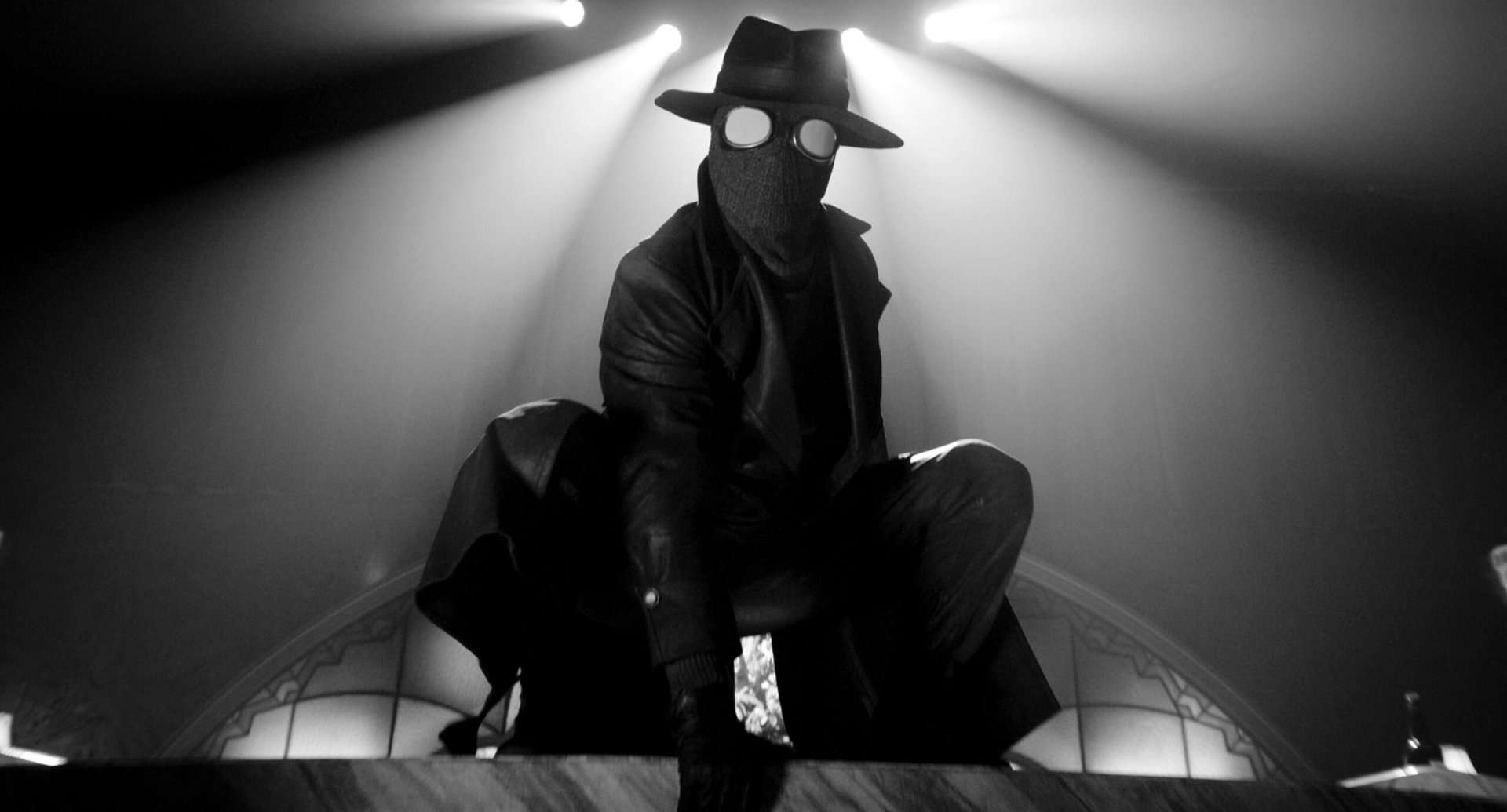 The Spider (Nicolas Cage) in a scene from Prime Video’s Spider-Noir.