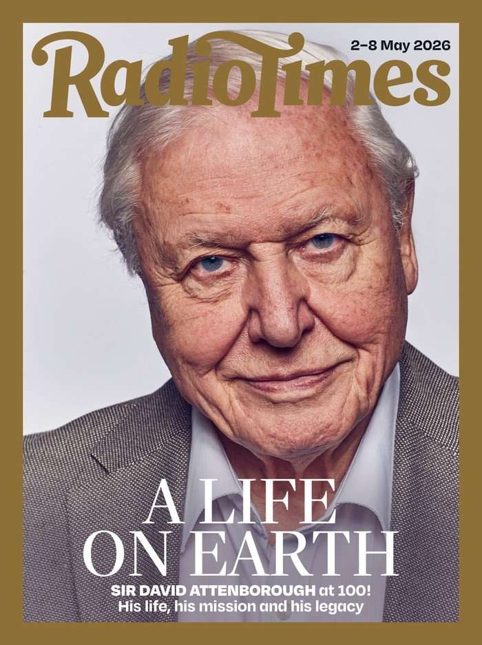 Sir David Attenborough on the cover of Radio Times for an issue celebrating his 100th birthday