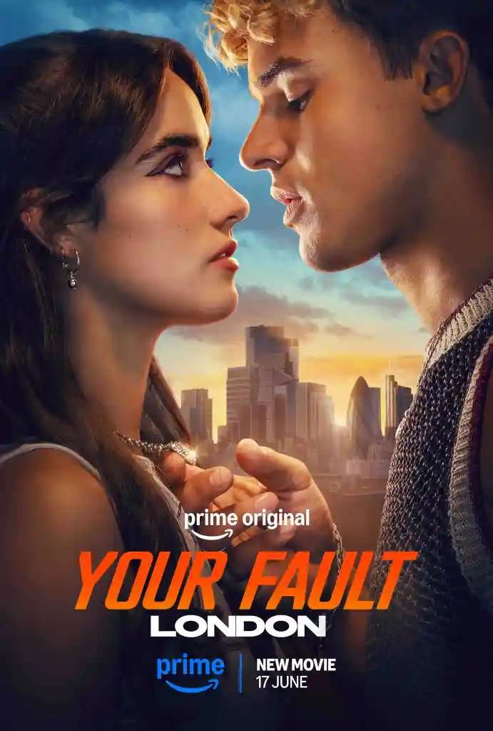 Poster for Your Fault: London shows Asha Banks and Matthew Broome.