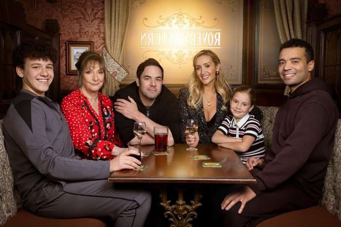 A promo image of the Price-Driscolls in Coronation Street