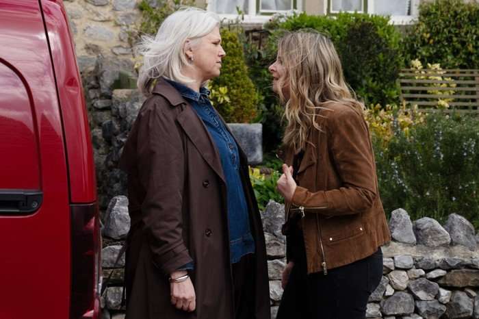 07_06_emm_charity_todd_02 Charity shouts in Dr Todd's face in a scene from Emmerdale