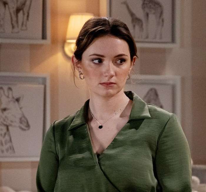 Gabby in a scene from Emmerdale