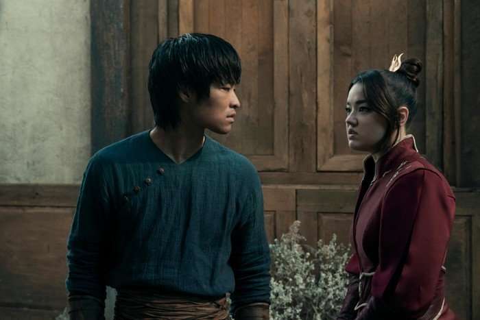 Dallas Liu as Zuko, Elizabeth Yu as Azula in season 2 of Avatar: The Last Airbender