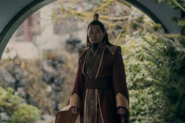 Daniel Day Kim as Fire Lord Ozai in season 2 of Avatar: The Last Airbender.