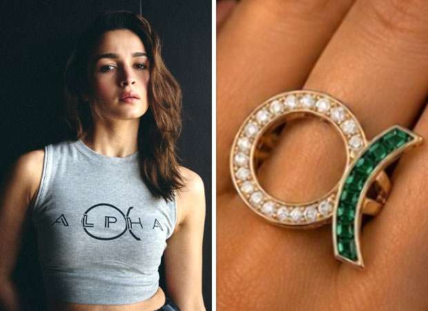 Alia Bhatt wears customised Alpha logo ring by Meroh during film promotions