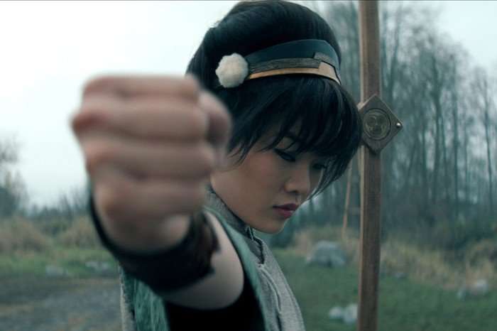 Miyako as Toph in season 2 of Avatar: The Last Airbender.