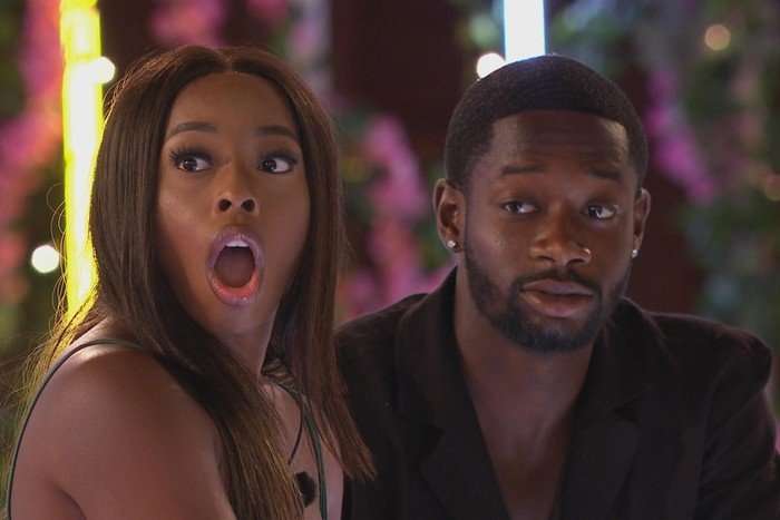 Catherine Agbaje and Elom Ahlijah-Wilson were shocked to leave Catherine Agbaje and Elom Ahlijah-Wilson were shocked to leave Love Island.