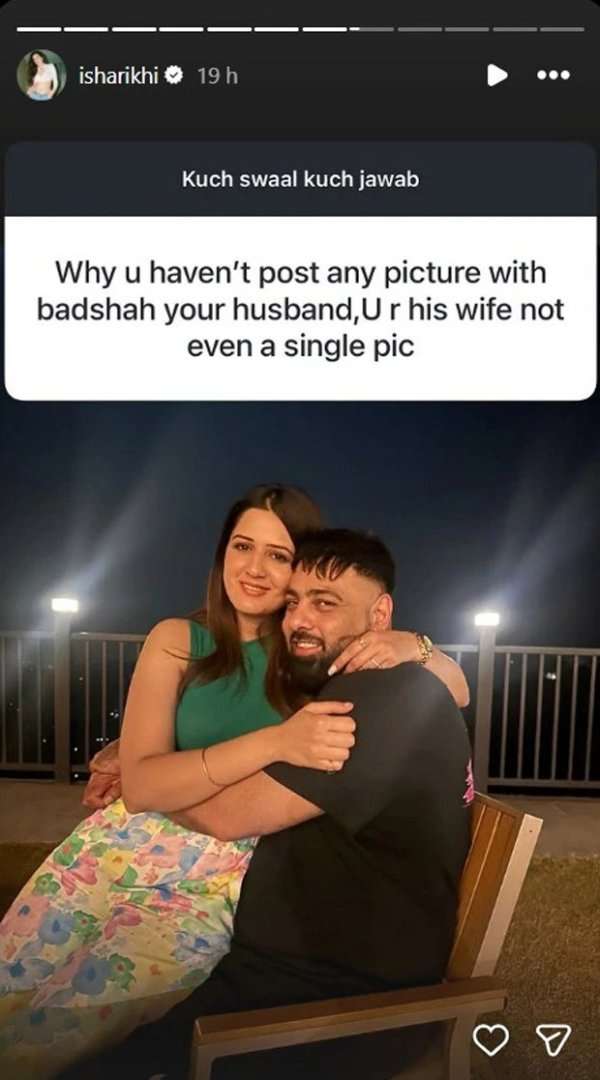 Did Badshah secretly marry Isha Rikhi? Actress finally breaks silence and shares cozy photo with rapper