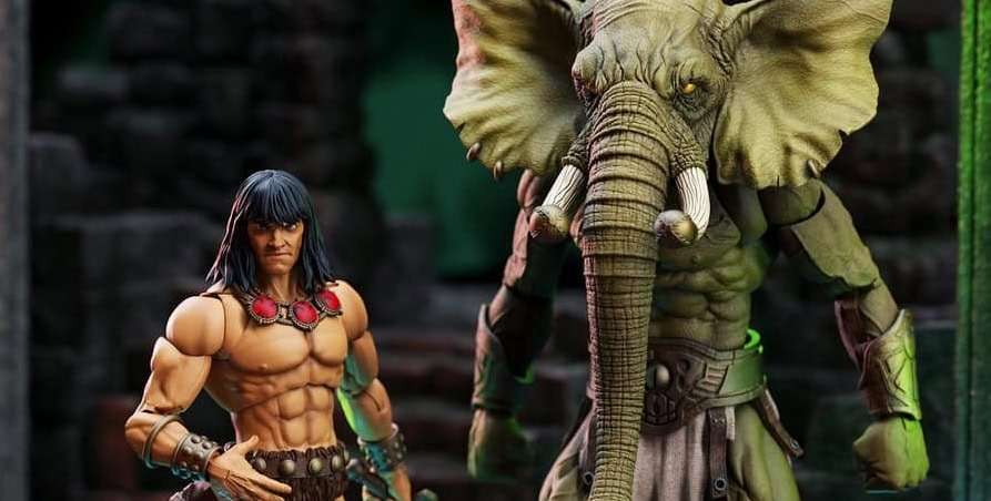 Epic H.A.C.K.S. Young Conan and Yag-Kosha action figure 2-pack unleashed by Boss Fight Studio