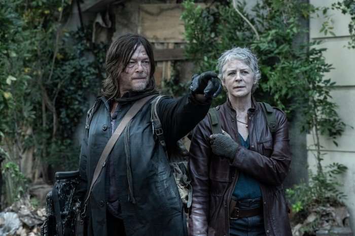 Norman Reedus as Daryl Dixon, Melissa McBride as Carol Peletier in The Walking Dead: Daryl Dixon