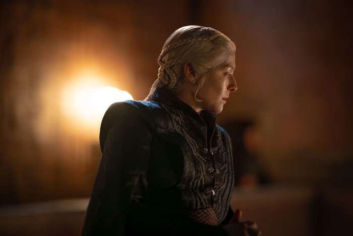 Emma D'Arcy as Rhaenyra in House of the Dragon season 3. Emma D'Arcy as Rhaenyra in House of the Dragon season 3.