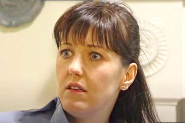 Kacey Ainsworth as Little Mo Morgan in EastEnders in 2001.