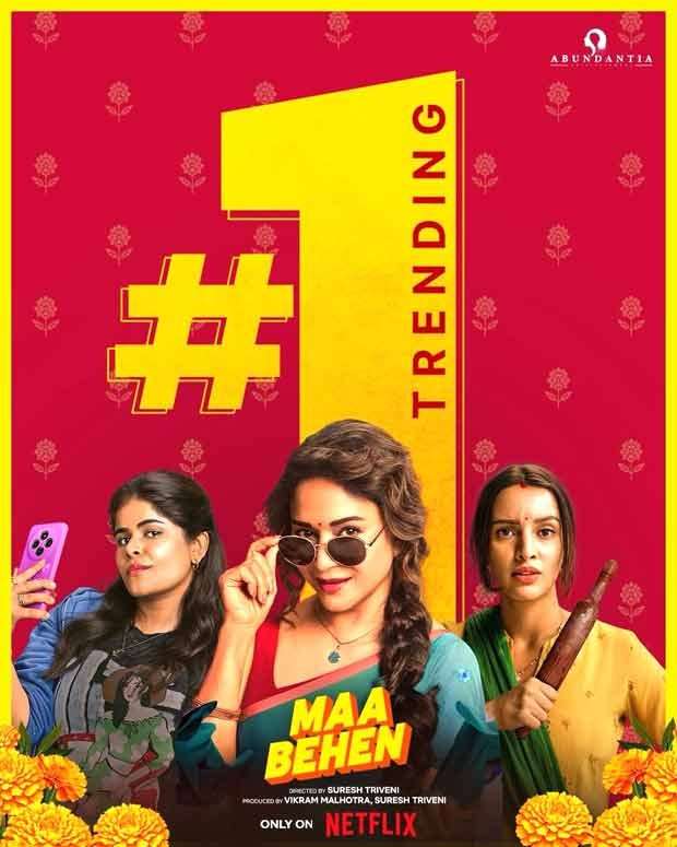 Madhuri Dixit and Triptii Dimri-starrer Maa Behen claims top spot on Netflix India