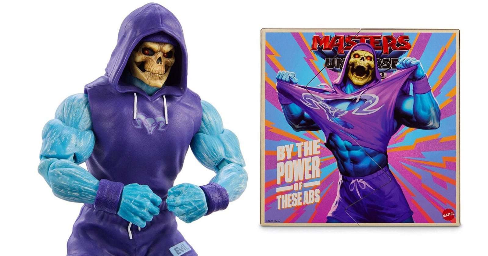 Masters of the Universe Gym Bro Skeletor action figure announced by Mattel