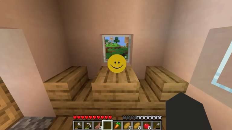 A screenshot from Minecraft series "Something Is Knocking at Your Door..."