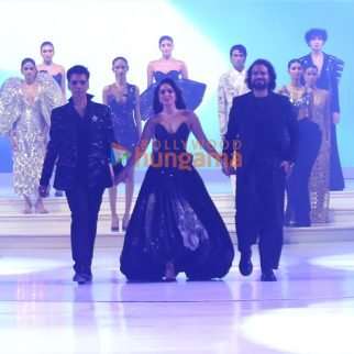 Photos: Karan Johar and Kiara Advani walked the ramp for Rahul Mishra's car launch