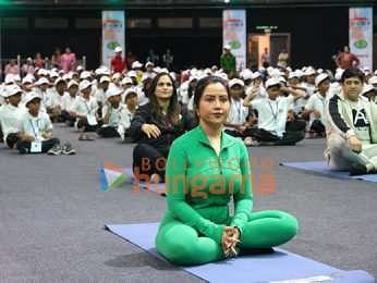 Photos: Shahid Kapoor, Sreeleela, Amruta Fadnavis and others snapped at the International Yoga Day 2026 celebrations
