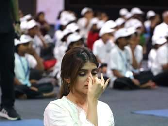 Photos: Shahid Kapoor, Sreeleela, Amruta Fadnavis and others snapped at the International Yoga Day 2026 celebrations