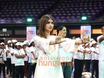 Photos: Shahid Kapoor, Sreeleela, Amruta Fadnavis and others snapped at the International Yoga Day 2026 celebrations