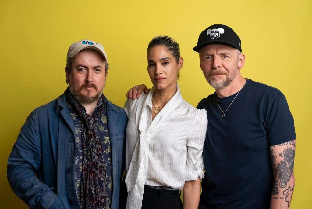 Sofia Boutella and Simon Pegg at Tribeca 2026