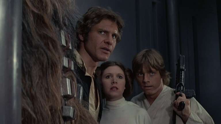 Star Wars - Han Leia Luke - A New Hope