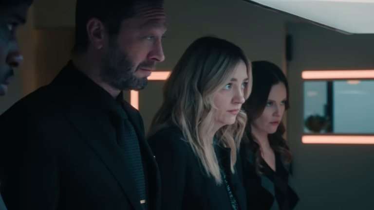 Lionel Boyce, Ebon Moss-Bachrach, Abby Elliott, and Sarah Ramos in The Bear season 5