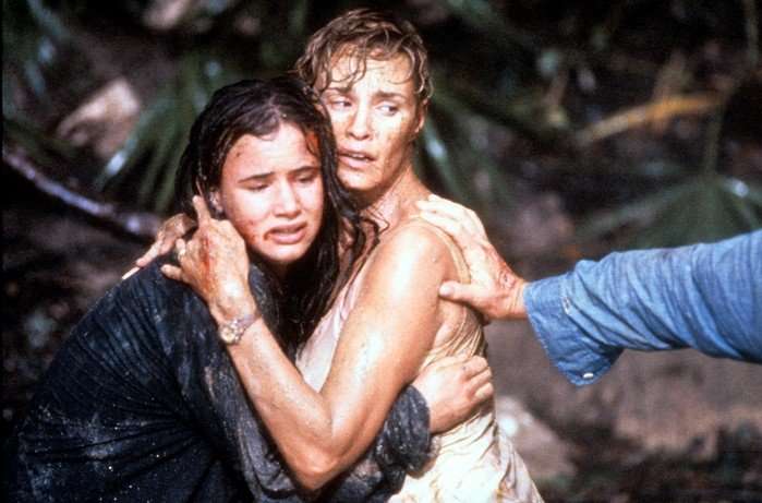 Juliette Lewis And Jessica Lange In 'Cape Fear' Juliette Lewis’s Danielle Bowden clings tearfully to Jessica Lange’s Leigh Bowden in a rain-soaked scene from Cape Fear (1991), as a hand reaches in from off-screen and the pair look terrified.