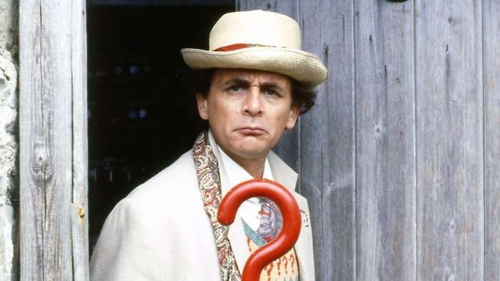 Sylvester McCoy as The Doctor in Doctor Who.