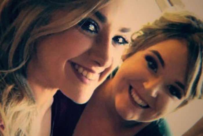 maternal-instinct (2) Taylor Parker and Reagan Simmons-Hancock smiling widely while posing for a selfie.