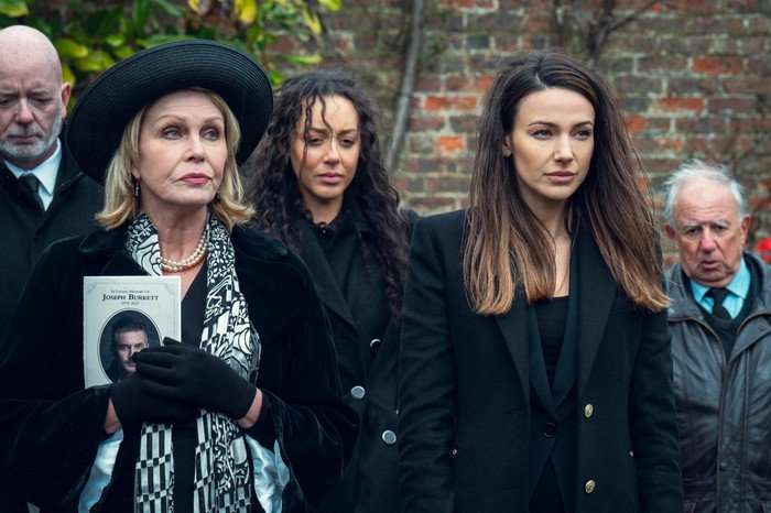 Fool Me Once Judith and Maya stood net to one another outside at Joe's funeral