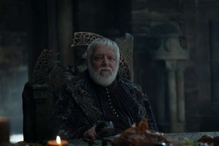 Simon Russell Beale as Ser Simon Strong in House of the Dragon season 3.
