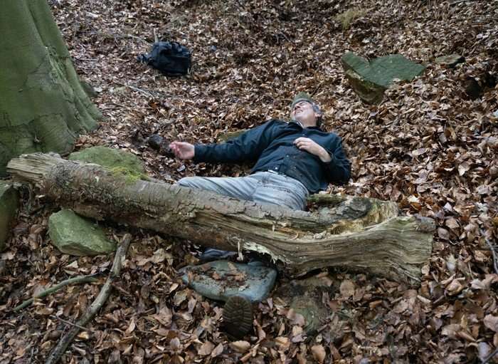 23_07_emm_cain_trapped_01 Cain trapped under a tree in a scene from Emmerdale